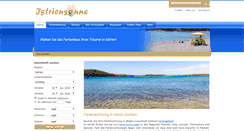 Desktop Screenshot of istriensonne.de